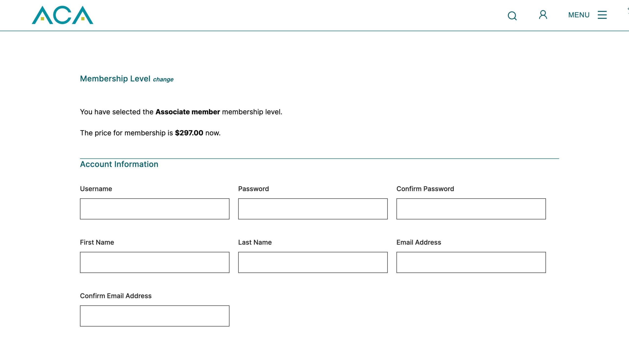 Access Consultants Association Membership Checkout