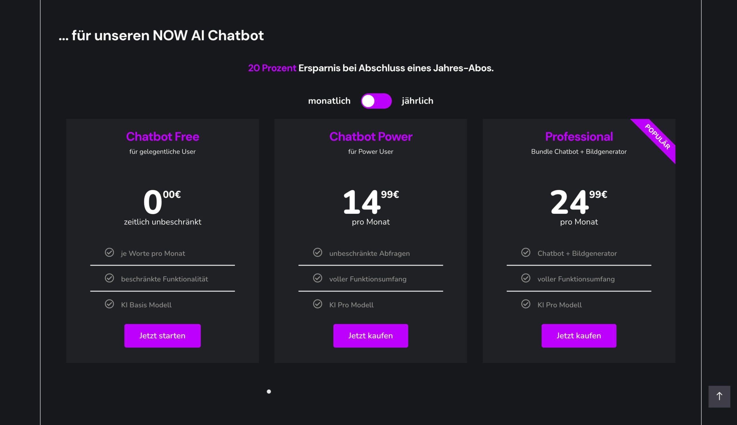 Now AI Membership Pricing and Levels