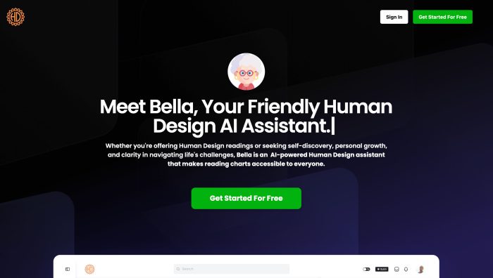 Human Design Website Homepage