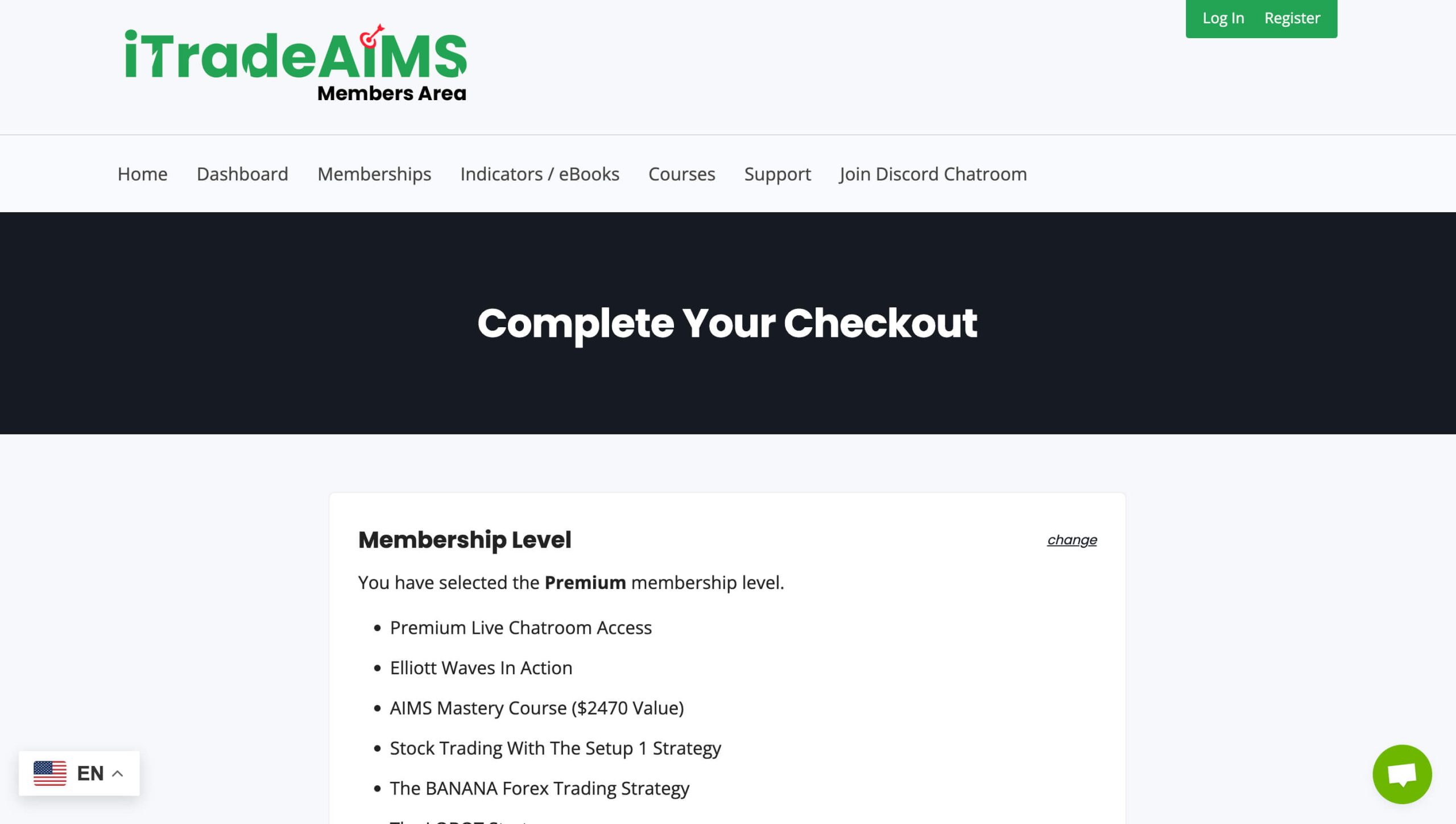 iTradeAIMS Membership Checkout