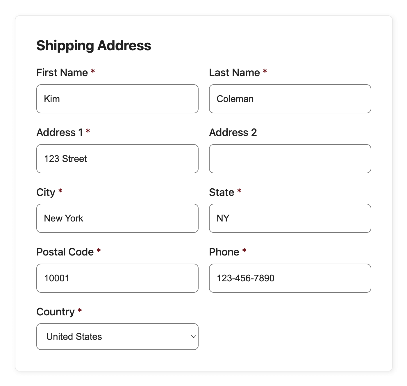 Full Shipping Address fields on membership checkout page in Paid Memberships Pro with the Shipping Address Add On