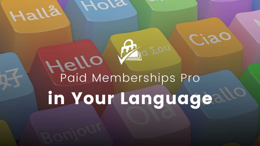 PMPro in Your Language Banner Image