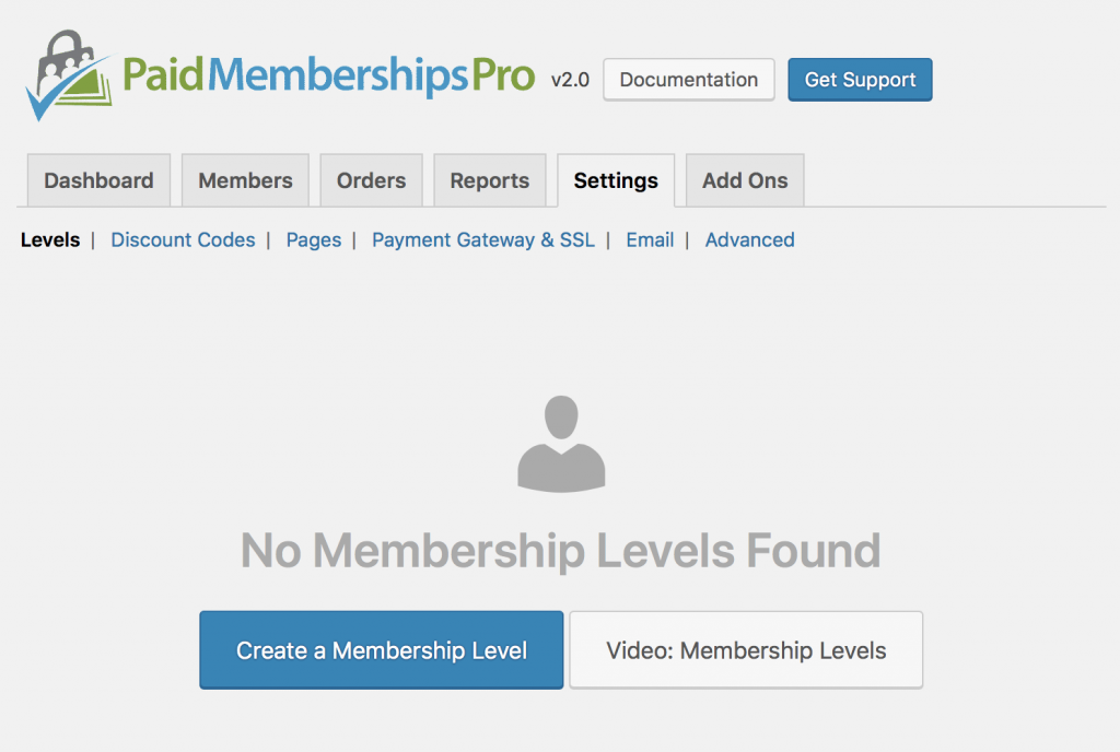 PMPro Admin - Create Membership Levels