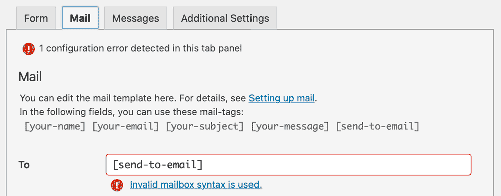 Add the shortcode to swap in on the "Email" field.