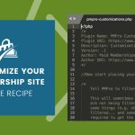 Banner for Advanced Code Recipe Tutorial for Paid Memberships Pro