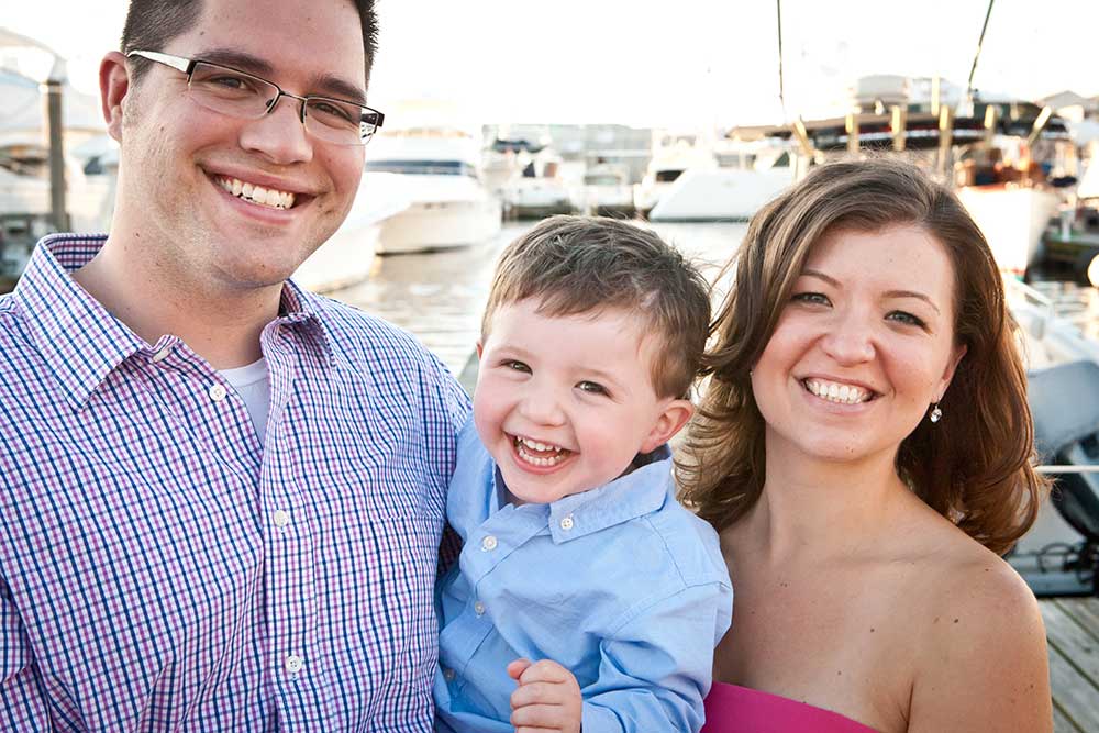 Jason and Kim Coleman in 2011 with son Isaac